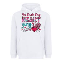 White you make my heart sing Heavyweight Hoodie - OliviaCreatesArt