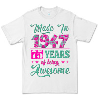 White made in 1947, 75 years of being awesome kopya Premium Tee - Jasminsmagicworld