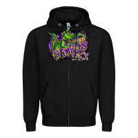 Black mardi saurus rex Zipper Hoodie - CowGirlArtShop