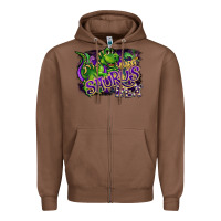 Chestnut mardi saurus rex Zipper Hoodie - CowGirlArtShop