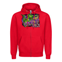 Red mardi saurus rex Zipper Hoodie - CowGirlArtShop