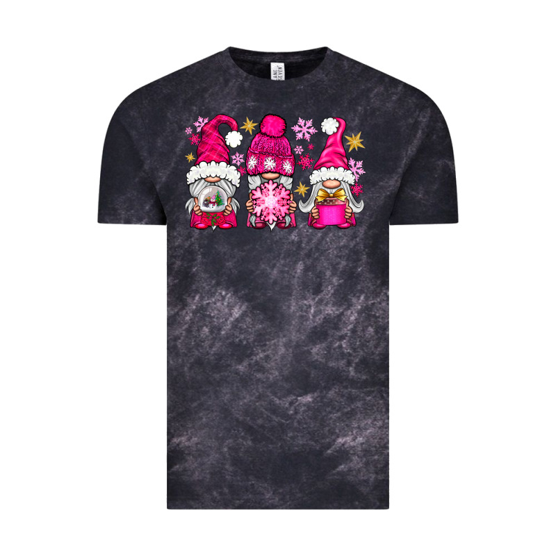 Pink Christmas Winter Gnomes Vintage Tee by NancyCooperArtShop | Teevron