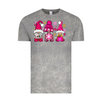 Cloud Rock Pink Christmas winter gnomes Vintage Tee - NancyCooperArtShop