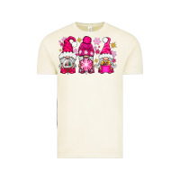 Vintage Arctic Pink Christmas winter gnomes Vintage Tee - NancyCooperArtShop