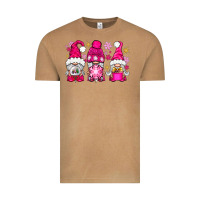 Vintage Camel Pink Christmas winter gnomes Vintage Tee - NancyCooperArtShop
