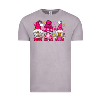 Vintage Zinc Pink Christmas winter gnomes Vintage Tee - NancyCooperArtShop
