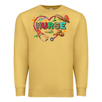 Antique Gold Cinco de mayo Nurse Premium Sweatshirt - FaDigitalArtStudio