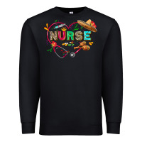 Black Cinco de mayo Nurse Premium Sweatshirt - FaDigitalArtStudio