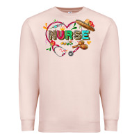 Pale Pink Cinco de mayo Nurse Premium Sweatshirt - FaDigitalArtStudio