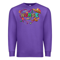 Purple Cinco de mayo Nurse Premium Sweatshirt - FaDigitalArtStudio