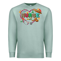 Seafoam Cinco de mayo Nurse Premium Sweatshirt - FaDigitalArtStudio