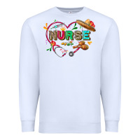 White Cinco de mayo Nurse Premium Sweatshirt - FaDigitalArtStudio