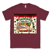 Burgundy torn between lookin like a snack and eatin one Classic Tee - MaliasSmallBusiness