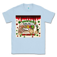 Dusty Blue torn between lookin like a snack and eatin one Classic Tee - MaliasSmallBusiness