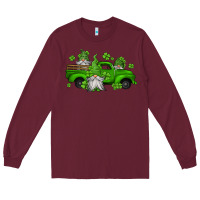 Burgundy st patrick's gnomes farm truck Long Sleeve Tee - Jasminsmagicworld
