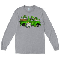 Heather Grey st patrick's gnomes farm truck Long Sleeve Tee - Jasminsmagicworld