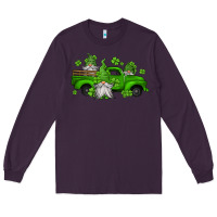 Plum st patrick's gnomes farm truck Long Sleeve Tee - Jasminsmagicworld