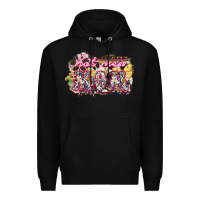 Black Hot mess mom mother's day Premium Hoodie - HowdyJamesFarm