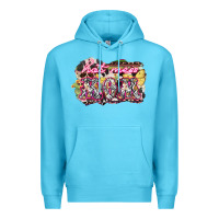 Ocean Blue Hot mess mom mother's day Premium Hoodie - HowdyJamesFarm