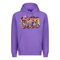 Purple Hot mess mom mother's day Premium Hoodie - HowdyJamesFarm