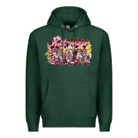 Sports Green Hot mess mom mother's day Premium Hoodie - HowdyJamesFarm