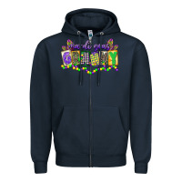 Navy mardi gras grammy Zipper Hoodie - CowGirlArtShop