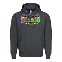 Smoke mardi gras grammy Zipper Hoodie - CowGirlArtShop