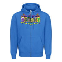 True Royal mardi gras grammy Zipper Hoodie - CowGirlArtShop