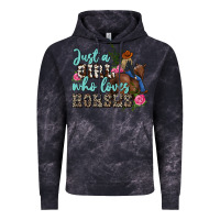 Cloud Black just a girl who loves horses Vintage Hoodie - MaliasSmallBusiness