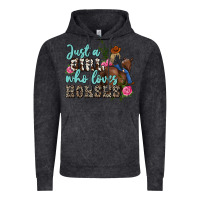 Vintage Black just a girl who loves horses Vintage Hoodie - MaliasSmallBusiness