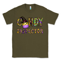 Army Green Candy Inspector Classic Tee - CowhideDigitalArt