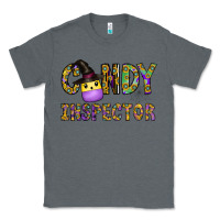 Charcoal Heather Candy Inspector Classic Tee - CowhideDigitalArt