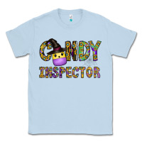 Dusty Blue Candy Inspector Classic Tee - CowhideDigitalArt