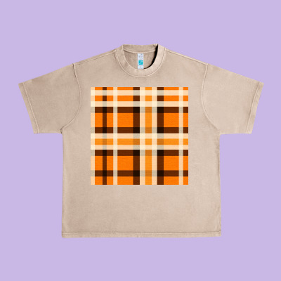 Tartan Seamless Pattern Bbs Urban Heavy Tee Designed By Bundleandbundleshop