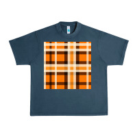 Midnight Navy tartan seamless pattern bbs Urban Heavy Tee - BundleAndBundleShop