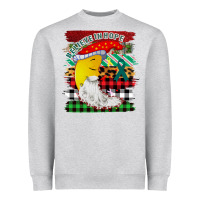 Heather Grey Believe In Hope Santa Moon Heavyweight Sweatshirt - Bettercallsaul