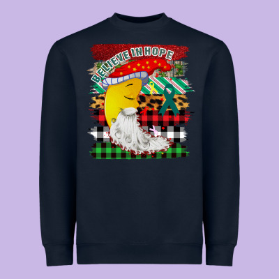 Believe In Hope Santa Moon Heavyweight Sweatshirt Designed By Bettercallsaul