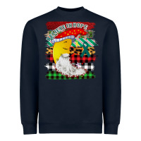 Navy Believe In Hope Santa Moon Heavyweight Sweatshirt - Bettercallsaul