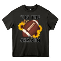 Asphalt tis the season football sunflower Heavy Core Tee - AdoDesignShop