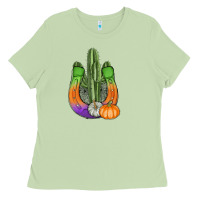 Matcha horseshoe halloween cactus Ladies Tee - AdoDesignShop