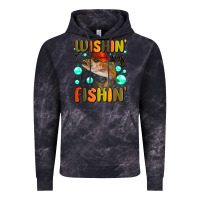 Cloud Black wishing i was fishing Vintage Hoodie - MaliasSmallBusiness