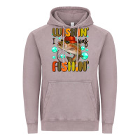 Vintage Zinc wishing i was fishing Vintage Hoodie - MaliasSmallBusiness