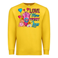 Lemon Love More Worry Less Valentines Day Cold Drink Premium Sweatshirt - FaDigitalArtStudio