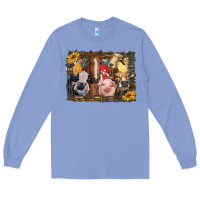 Colony Blue western farm animals Long Sleeve Tee - RanaPortraitStore