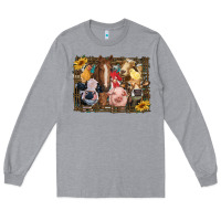 Heather Grey western farm animals Long Sleeve Tee - RanaPortraitStore