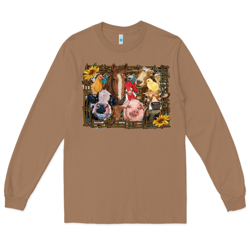 Western Farm Animals Long Sleeve Tee by RanaPortraitStore | Teevron