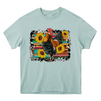 Arona western rooster coop animals sunflowers cowhide serape wooden Heavy Core Tee - Artiststas