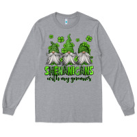 Heather Grey shenanigans with my gnomies st patricks day gnomes Long Sleeve Tee - Jasminsmagicworld