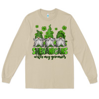 Mushroom shenanigans with my gnomies st patricks day gnomes Long Sleeve Tee - Jasminsmagicworld