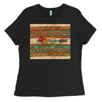 Black arrow wooden sunflower Ladies Tee - Artiststas